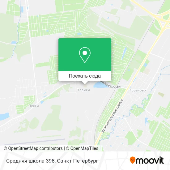 Карта Средняя школа 398