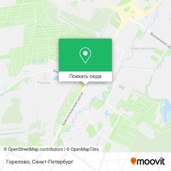 Карта Горелово