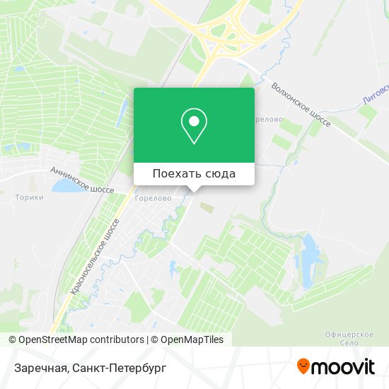 Карта Заречная