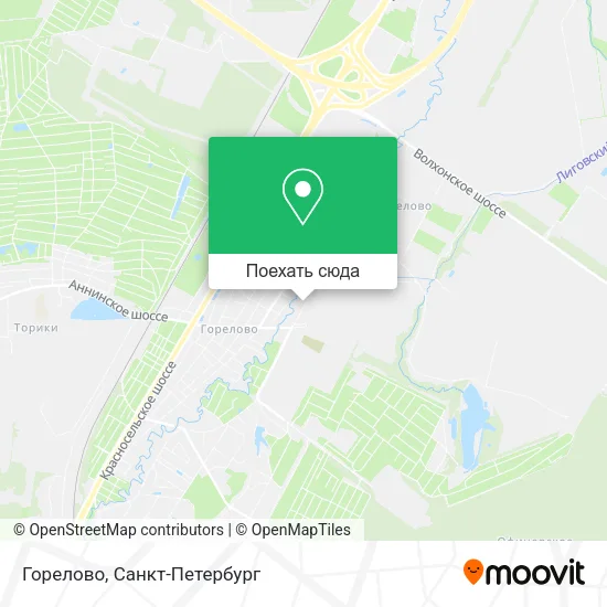 Карта Горелово