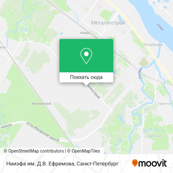 Карта Нииэфа им. Д.В. Ефремова