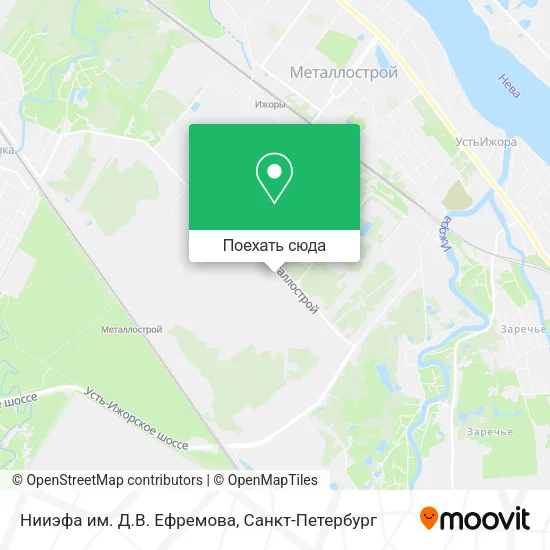 Карта Нииэфа им. Д.В. Ефремова