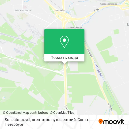 Карта Sonesta-travel, агентство путешествий