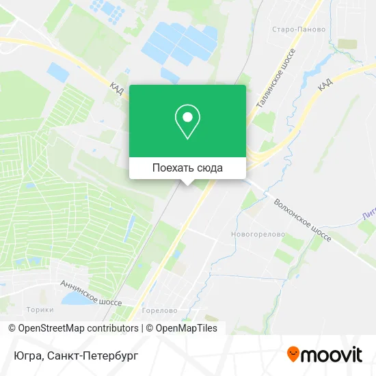 Карта Югра
