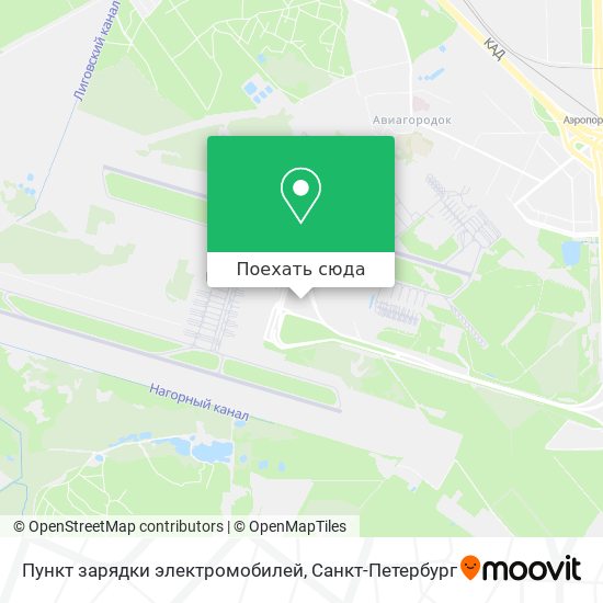 Карта Пункт зарядки электромобилей