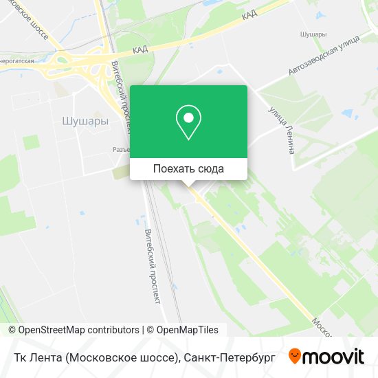 Карта Тк Лента (Московское шоссе)