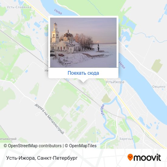 Карта Усть-Ижора