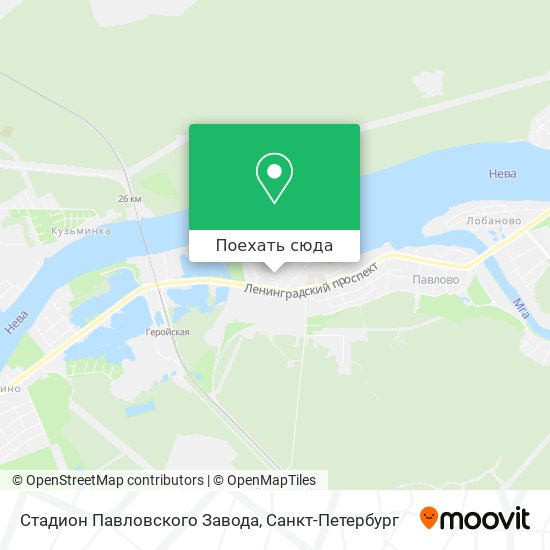 Карта Стадион Павловского Завода