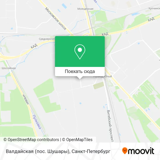 Карта Валдайская (пос. Шушары)