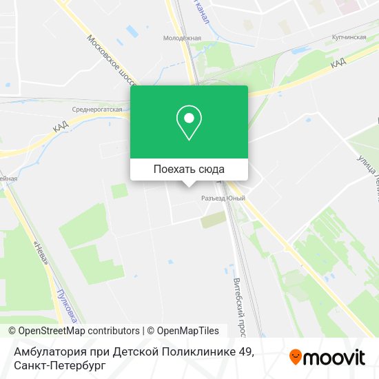 Карта Амбулатория при Детской Поликлинике 49