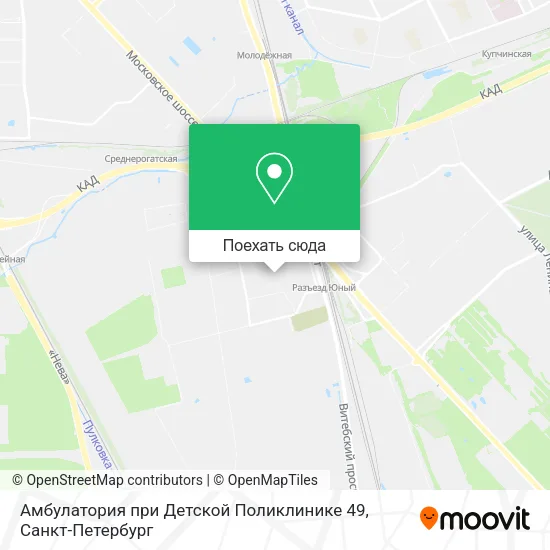 Карта Амбулатория при Детской Поликлинике 49