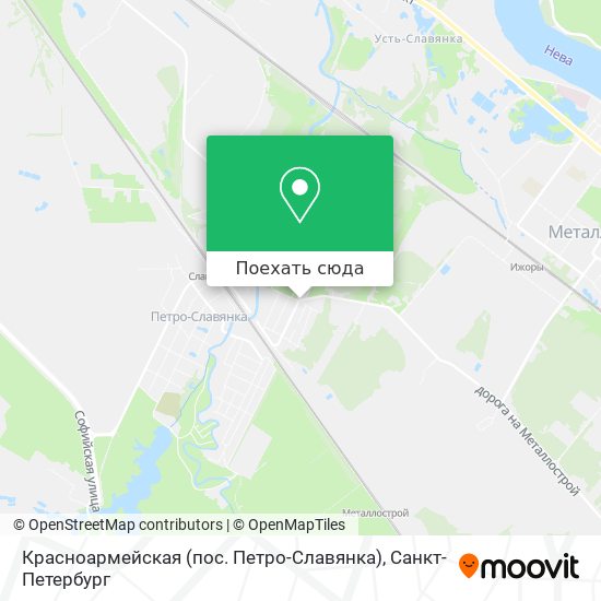 Карта Красноармейская (пос. Петро-Славянка)