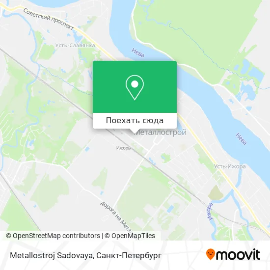 Карта Metallostroj Sadovaya