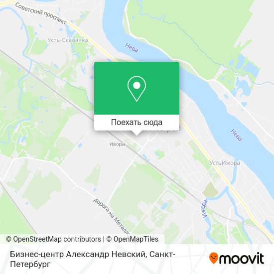 Карта Бизнес-центр Александр Невский