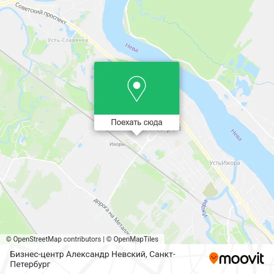 Карта Бизнес-центр Александр Невский