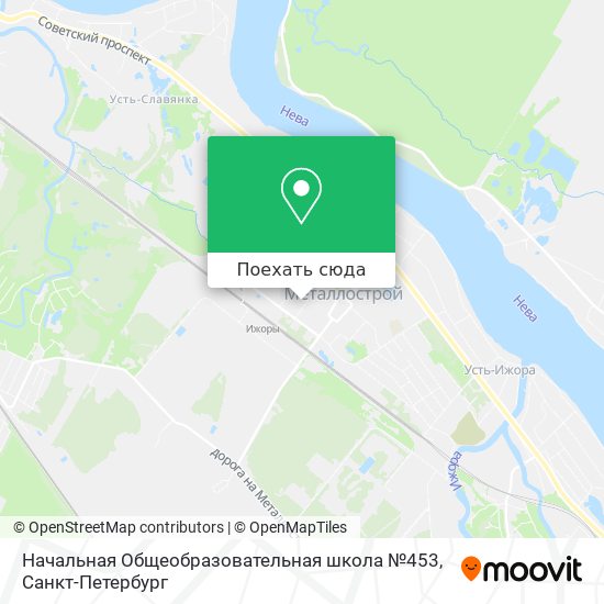 Карта Начальная Общеобразовательная школа №453
