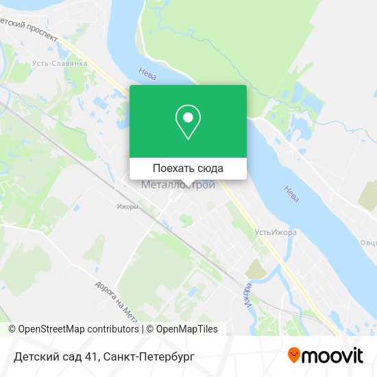 Карта Детский сад 41