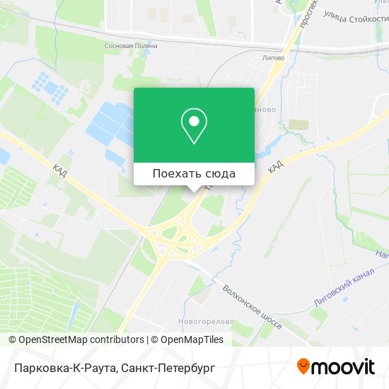 Карта Парковка-К-Раута