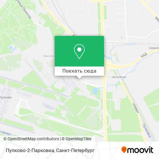 Карта Пулково-2-Парковка