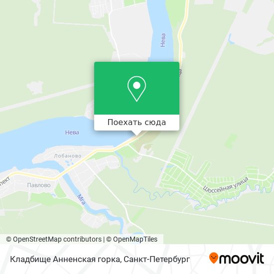 Карта Кладбище Анненская горка