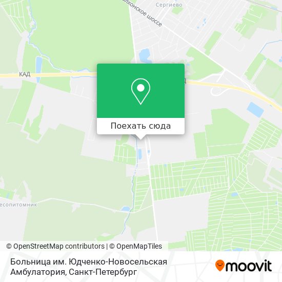 Карта Больница им. Юдченко-Новосельская Амбулатория