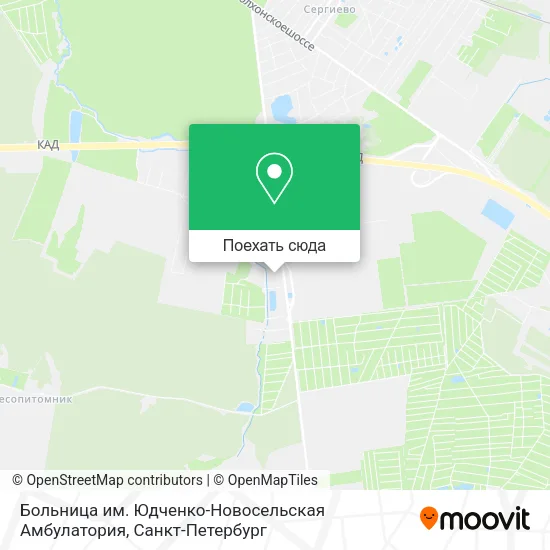 Карта Больница им. Юдченко-Новосельская Амбулатория