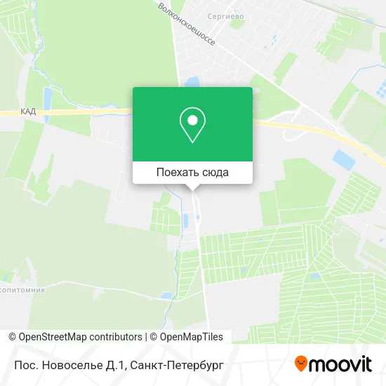 Карта Пос. Новоселье Д.1