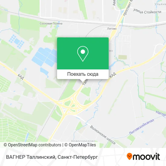 Карта ВАГНЕР Таллинский