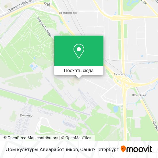 Карта Дом культуры Авиаработников