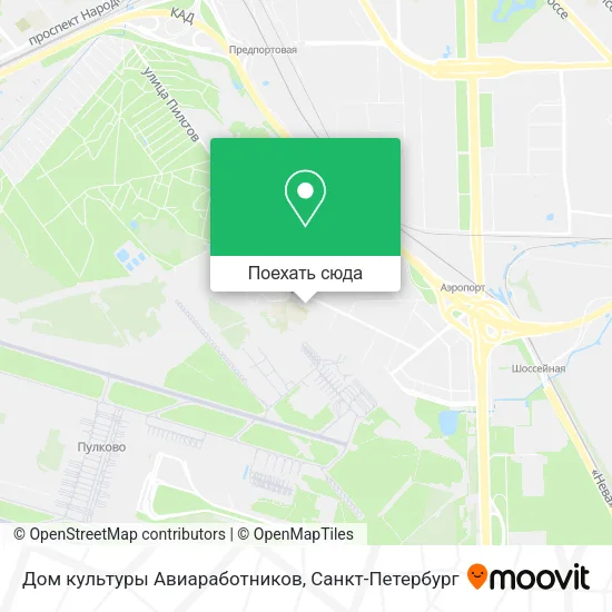 Карта Дом культуры Авиаработников
