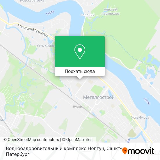 Карта Воднооздоровительный комплекс Нептун