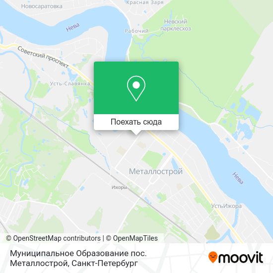 Карта Муниципальное Образование пос. Металлострой