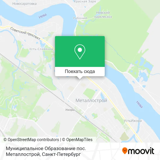 Карта Муниципальное Образование пос. Металлострой