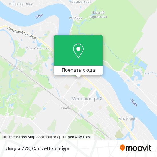 Карта Лицей 273