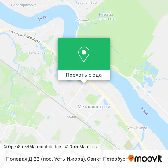Карта Полевая Д.22 (пос. Усть-Ижора)