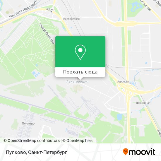 Карта Пулково