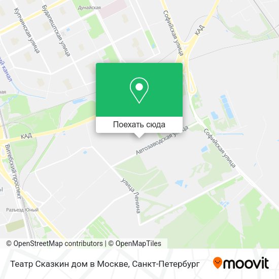 Карта Театр Сказкин дом в Москве