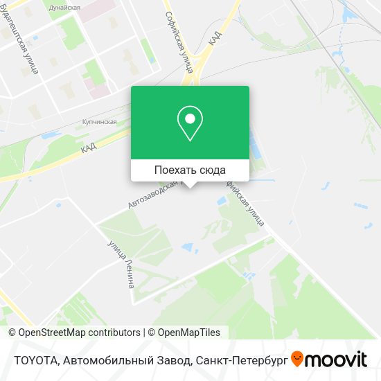 Карта TOYOTA, Автомобильный Завод