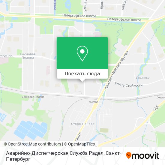 Карта Аварийно-Диспетчерская Служба Радел