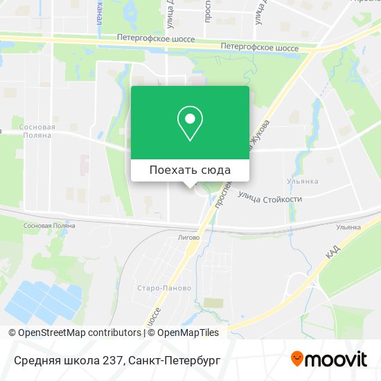 Карта Средняя школа 237