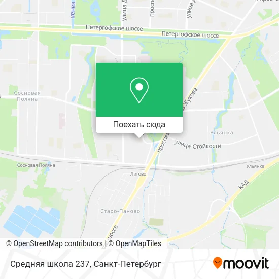 Карта Средняя школа 237
