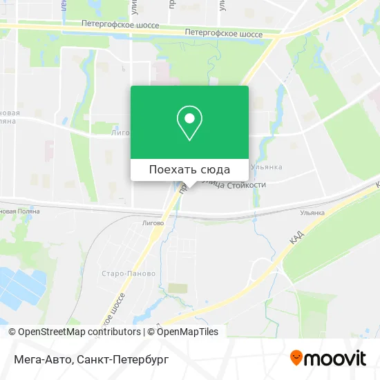 Карта Мега-Авто