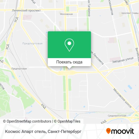 Карта Космос Апарт отель