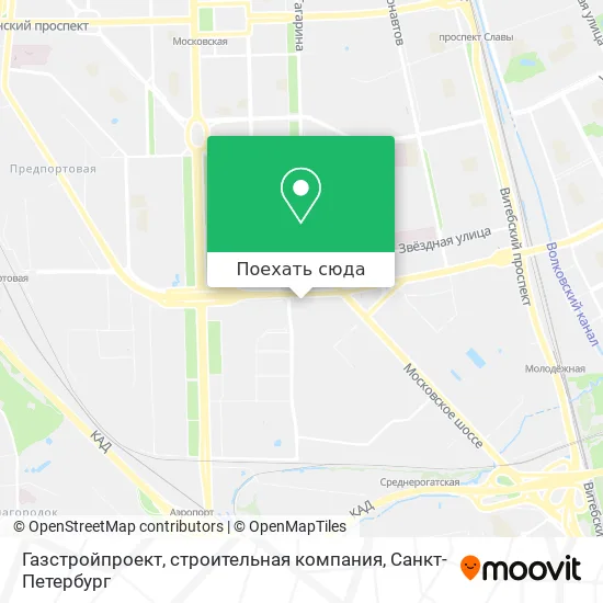 Карта Газстройпроект, строительная компания
