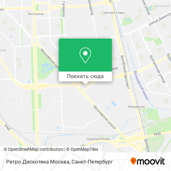 Карта Ретро Дискотека Москва