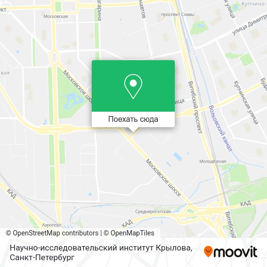 Карта Научно-исследовательский институт Крылова