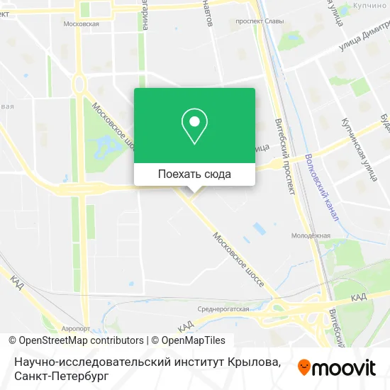 Карта Научно-исследовательский институт Крылова