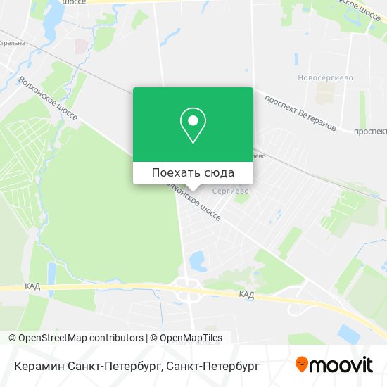 Карта Керамин Санкт-Петербург