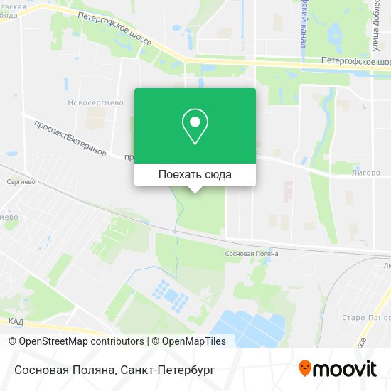 Карта Сосновая Поляна