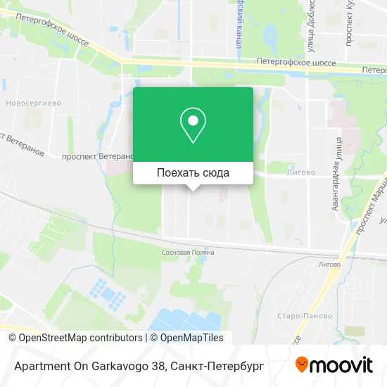 Карта Apartment On Garkavogo 38